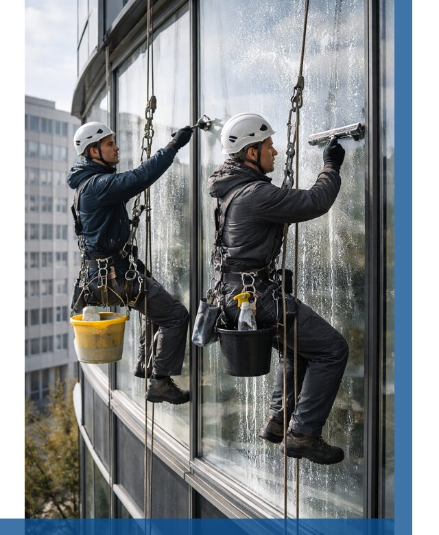Мойка панорамных окон в Шарыпове от 354 р. заказать у ВЫСОТНИК-Шрп