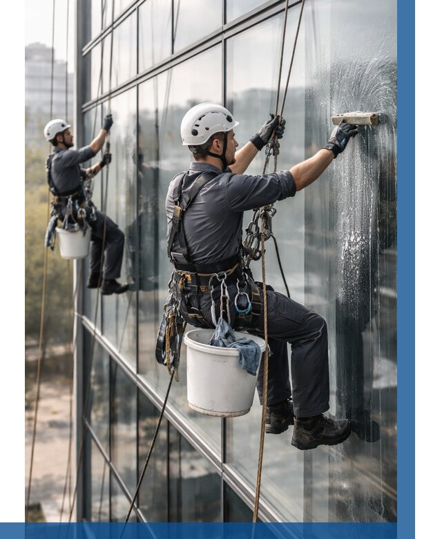 Мойка сплошного остекления в Шарыпове, заказать от 303 р.| ВЫСОТНИК-Шрп