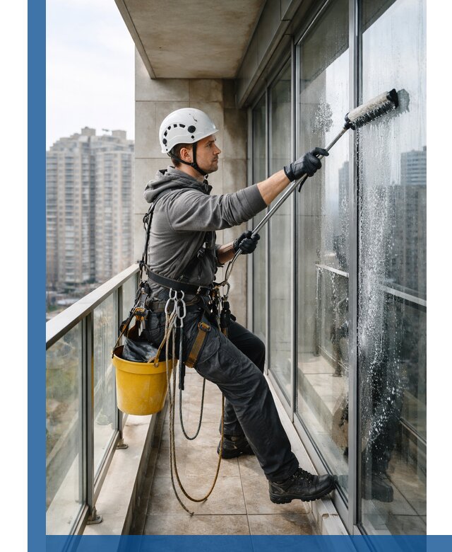 Профессиональная мойка балконного остекления в Шарыпове