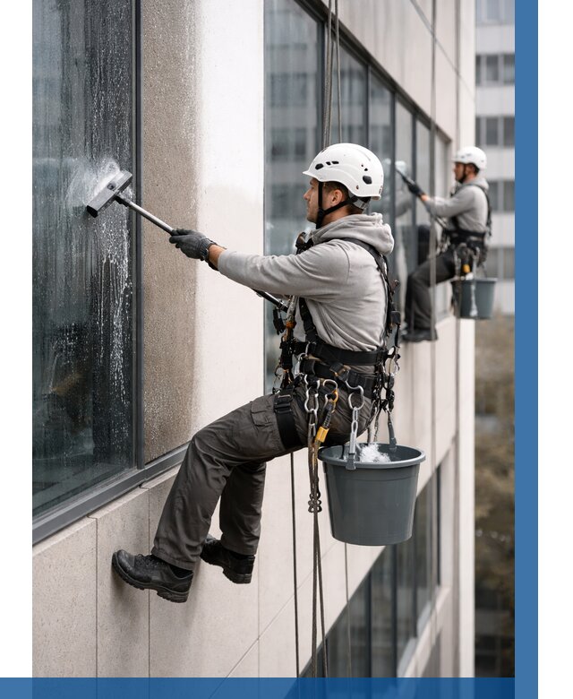 Мойка фасадов зданий в Шарыпове под ключ от 354 р. | ВЫСОТНИК-Шрп