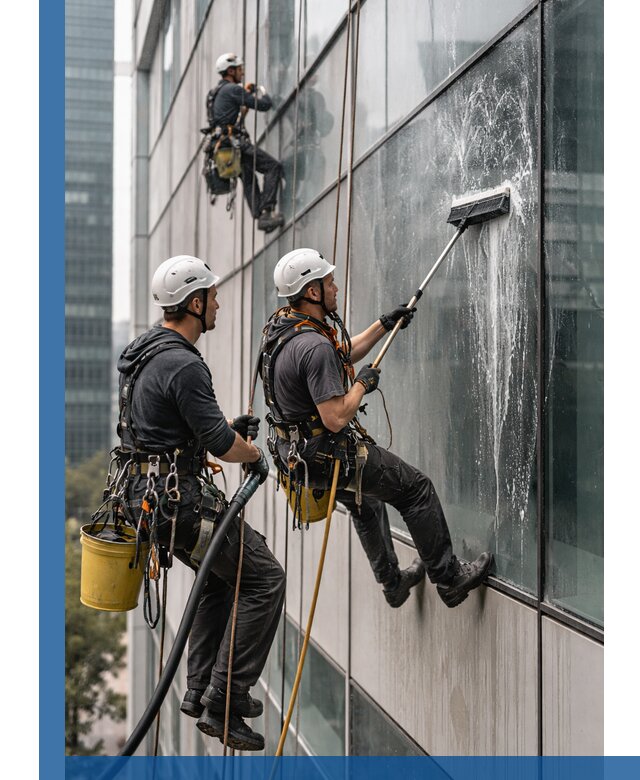 Профессиональная высотная мойка фасадов зданий в Шарыпове