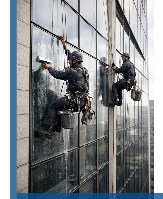 Профессиональная мойка стеклянных фасадов зданий в Шарыпове