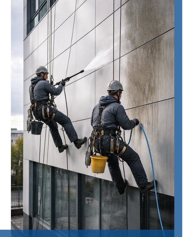 Мойка фасада из композита в Шарыпове по цене от 303 р. | ВЫСОТНИК-Шрп