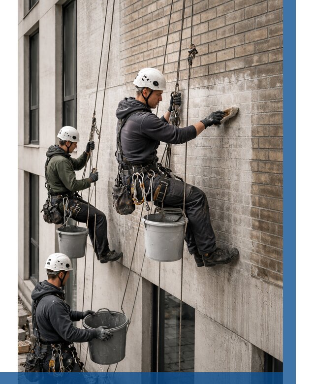 Удаление высолов с фасада в Шарыпове от 253 р. | ВЫСОТНИК-Шрп