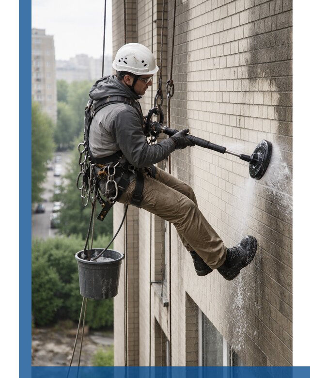 Очистка фасада от копоти в Шарыпове профессионально и безопасно