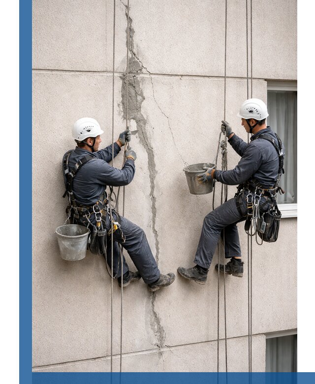 Заделка трещин на фасаде в Шарыпове с гарантийным ремонтом