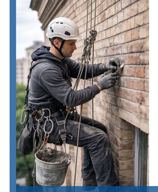 Качественный ремонт кирпичной кладки фасада в Шарыпове с гарантией