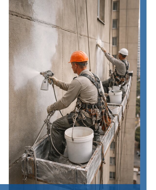 Грунтовка фасада на высоте в Шарыпове от 121 р. | ВЫСОТНИК-Шрп