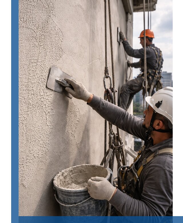 Декоративная штукатурка фасада с утеплением и защитой в Шарыпове
