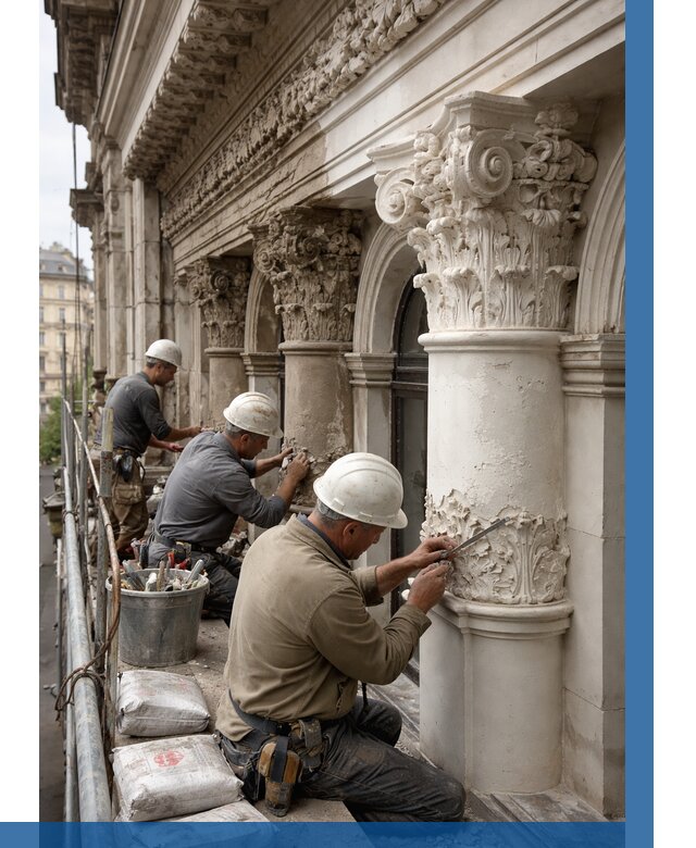 Реставрация фасадной лепнины в Шарыпове от 2526 р. | ВЫСОТНИК-Шрп