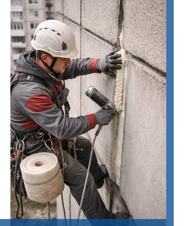 Утепление межпанельных швов в Шарыпове от 707 р. | ВЫСОТНИК-Шрп