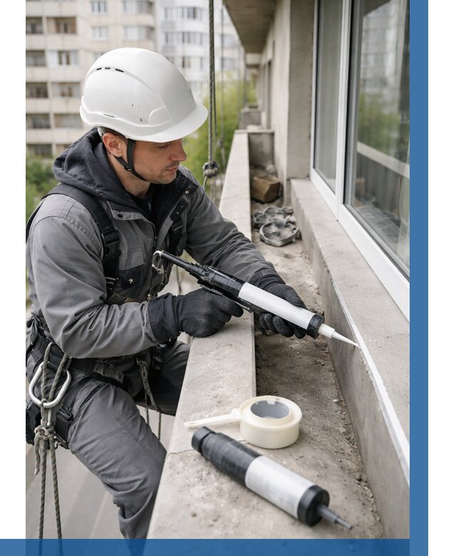 Герметизация швов лоджии в Шарыпове от 4547 р. | ВЫСОТНИК-Шрп