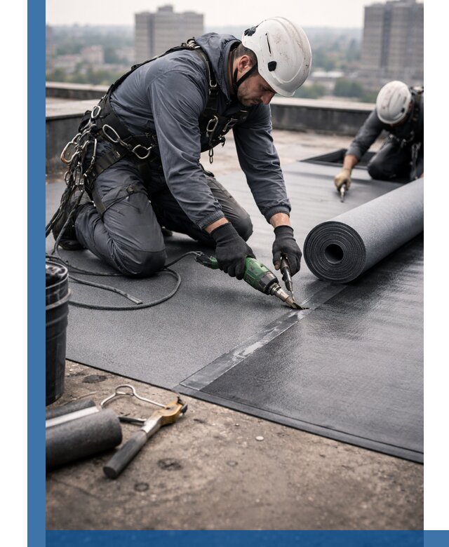 Ремонт мягкой кровли в Шарыпове с выездом промальпинистов