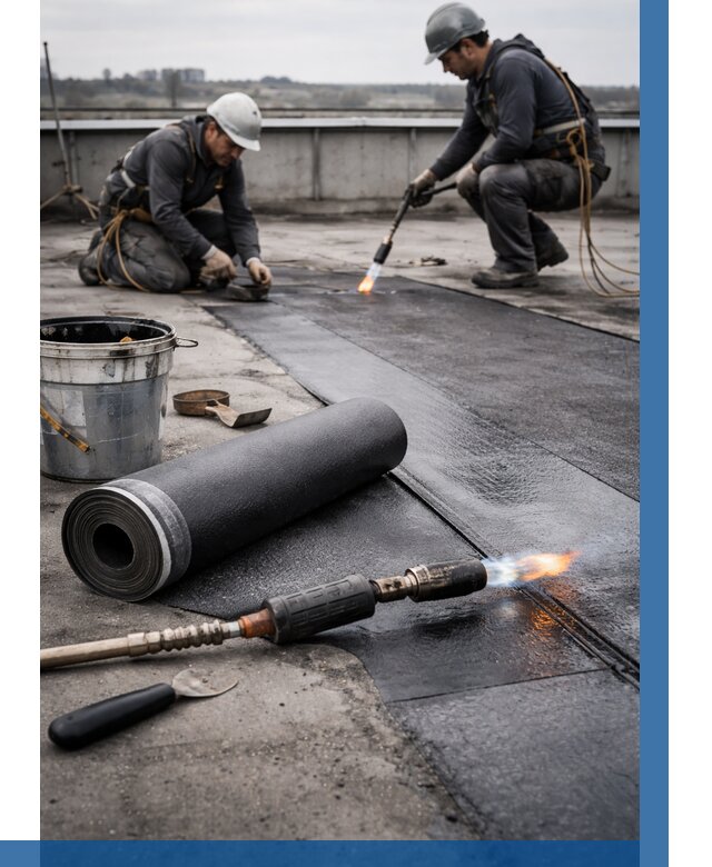 Ремонт рулонной кровли в Шарыпове от 657 р. | ВЫСОТНИК-Шрп