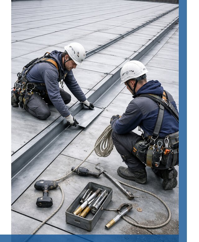 Ремонт фальцевой кровли в Шарыпове от 707 р. | ВЫСОТНИК-Шрп