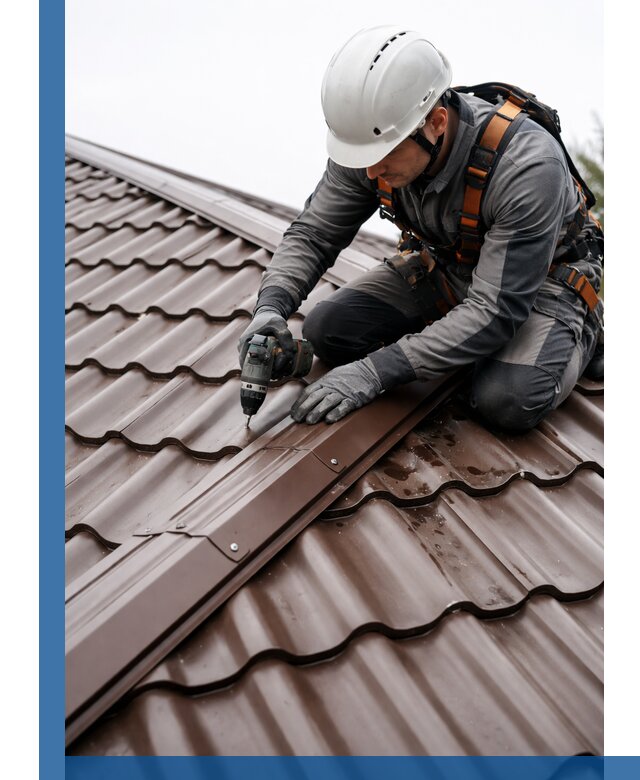 Ремонт металлочерепицы на крыше в Шарыпове профессионально