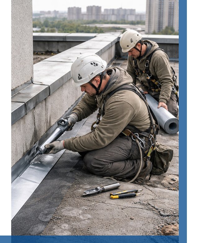 Ремонт кровельных примыканий в Шарыпове от 1213 р. | ВЫСОТНИК-Шрп