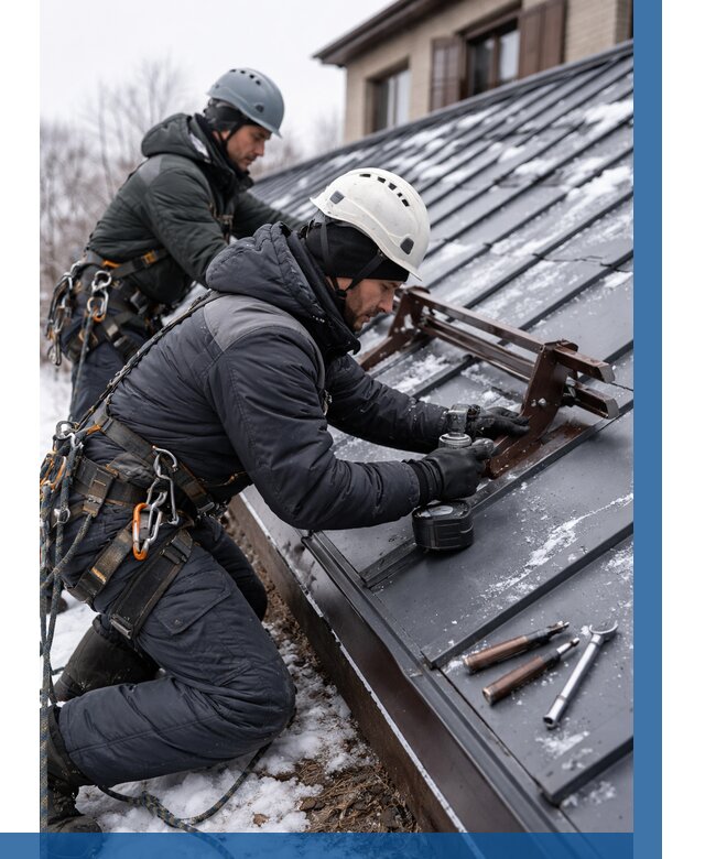 Монтаж снегозадержателей в Шарыпове от 455 р. | ВЫСОТНИК-Шрп