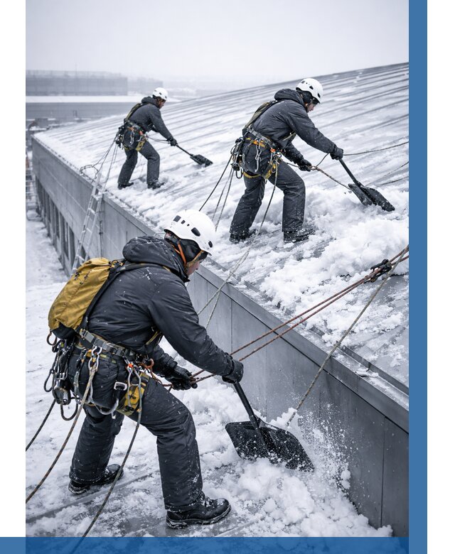 Очистка навесов от снега в Шарыпове от 4547 р. | ВЫСОТНИК-Шрп