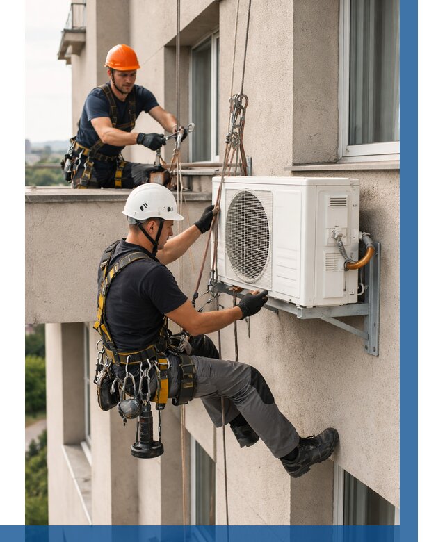 Монтаж внешнего блока кондиционера в Шарыпове от 6568 р. | ВЫСОТНИК-Шрп