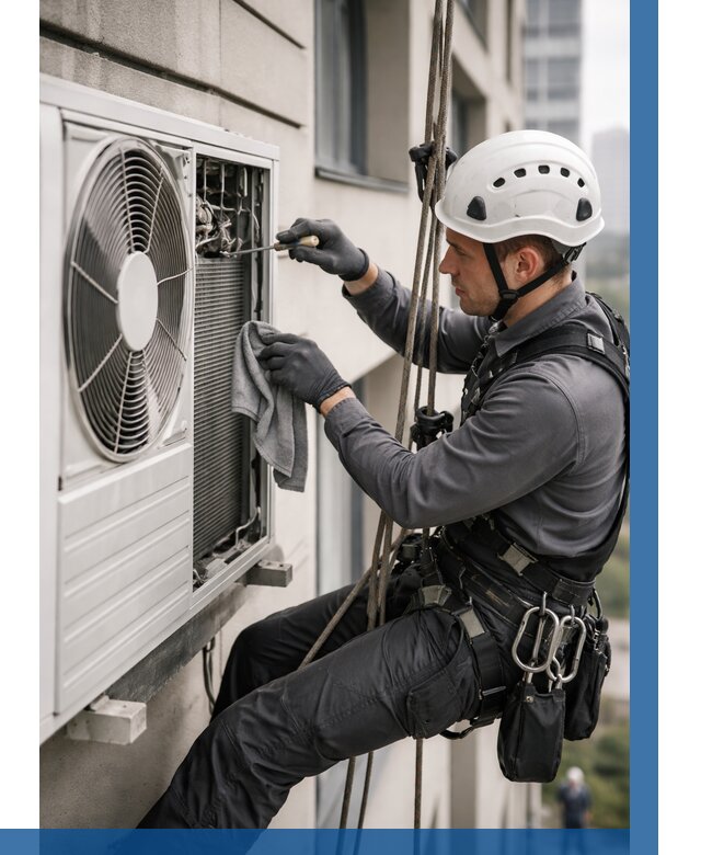 Обслуживание внешнего блока кондиционера в Шарыпове от 2728 р.ВЫСОТНИК-Шрп