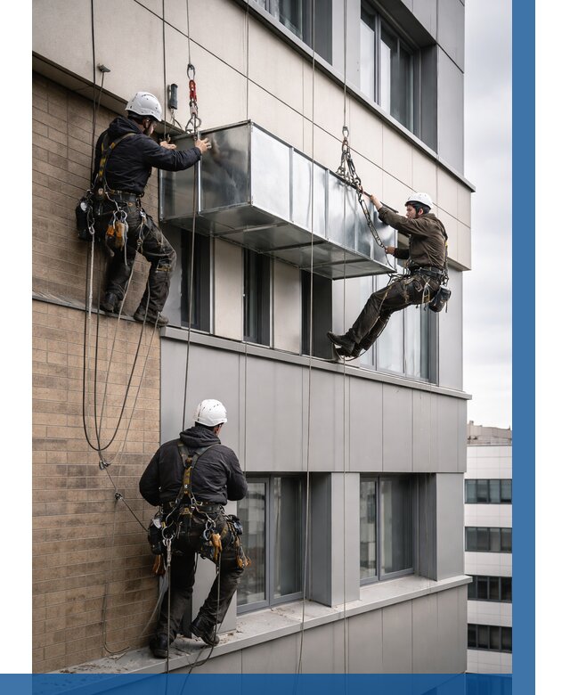 Монтаж воздуховодов на фасаде в Шарыпове от 1516 р. | ВЫСОТНИК-Шрп