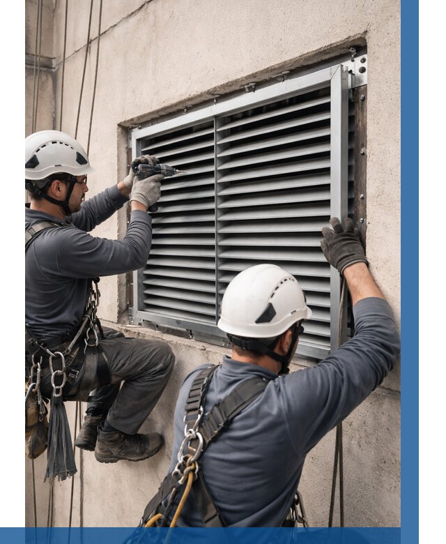 Монтаж вентиляционных решеток в Шарыпове от 4547 р. | ВЫСОТНИК-Шрп