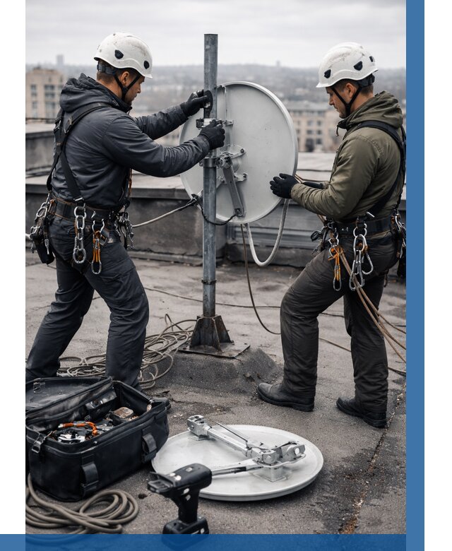 Демонтаж антенн на крыше в Шарыпове от 4547 р. | ВЫСОТНИК-Шрп