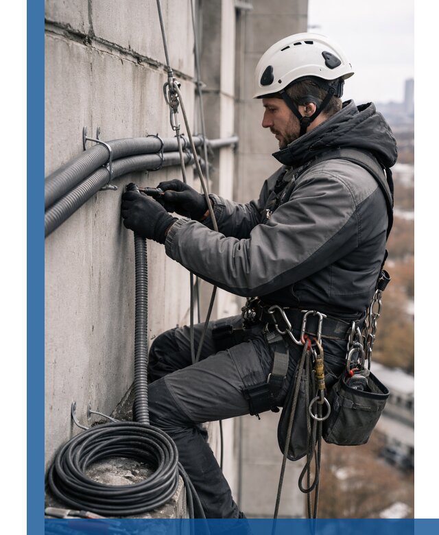 Профессиональный монтаж гофры для кабеля в Шарыпове с гарантией