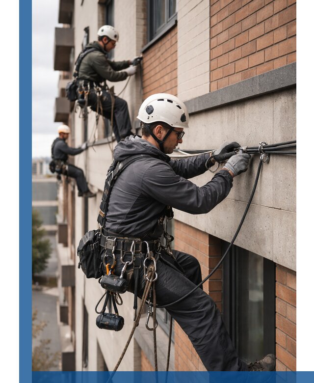 Крепление кабеля на фасаде монтаж и крепеж в Шарыпове