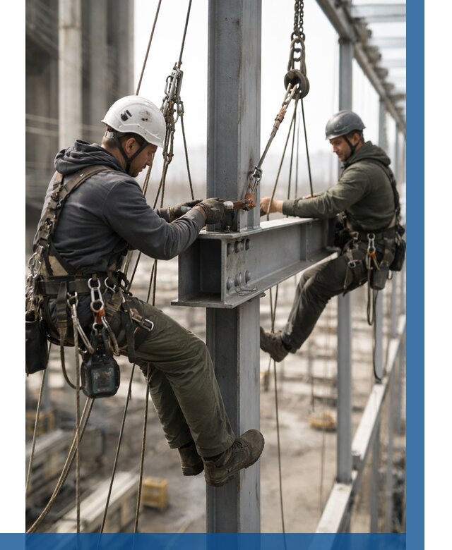 Монтаж металлоконструкций на высоте в Шарыпове от 3537 р. | ВЫСОТНИК-Шрп