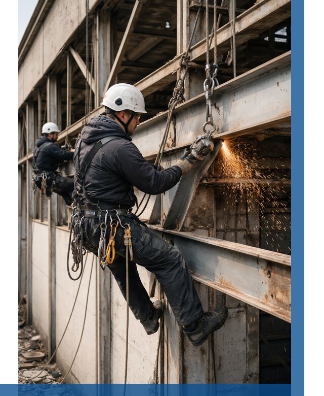 Демонтаж металлоконструкций на высоте в Шарыпове от 6568р. |ВЫСОТНИК-Шрп