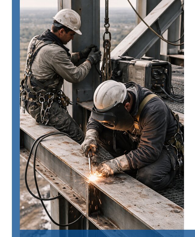 Высотные сварочные работы в Шарыпове для промышленных объектов