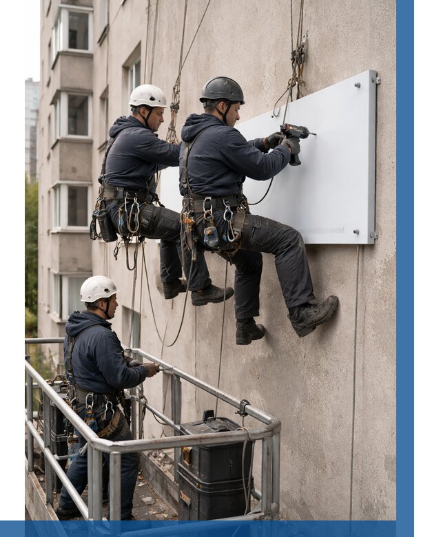 Монтаж табличек и указателей в Шарыпове от 3537 р. | ВЫСОТНИК-Шрп