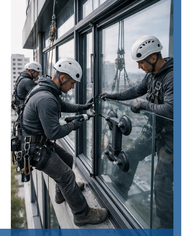 Витражное остекление зданий в Шарыпове от 3537 р. | ВЫСОТНИК-Шрп