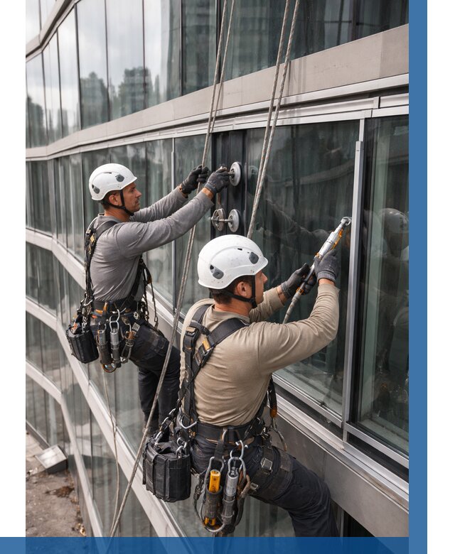 Радиусное остекление фасада в Шарыпове от 12126 р. | ВЫСОТНИК-Шрп