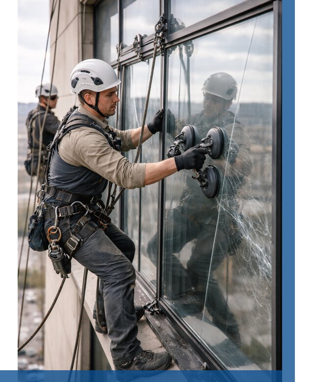 Замена стекла в витраже в Шарыпове под ключ от 8589 р. | ВЫСОТНИК-Шрп