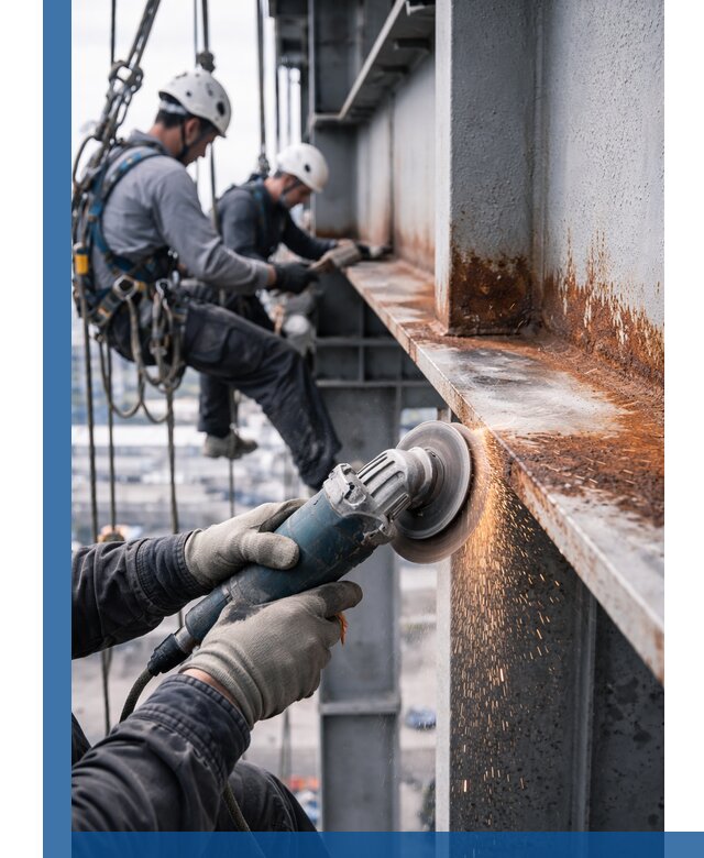 Зачистка металла от ржавчины и подготовка поверхностей в Шарыпове