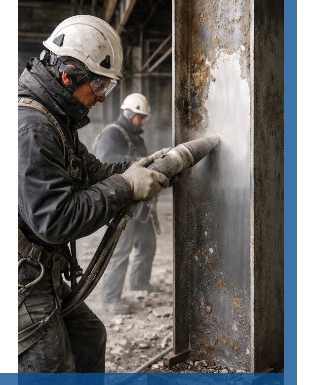 Удаление старой краски с металла в Шарыпове от 455 р. | ВЫСОТНИК-Шрп