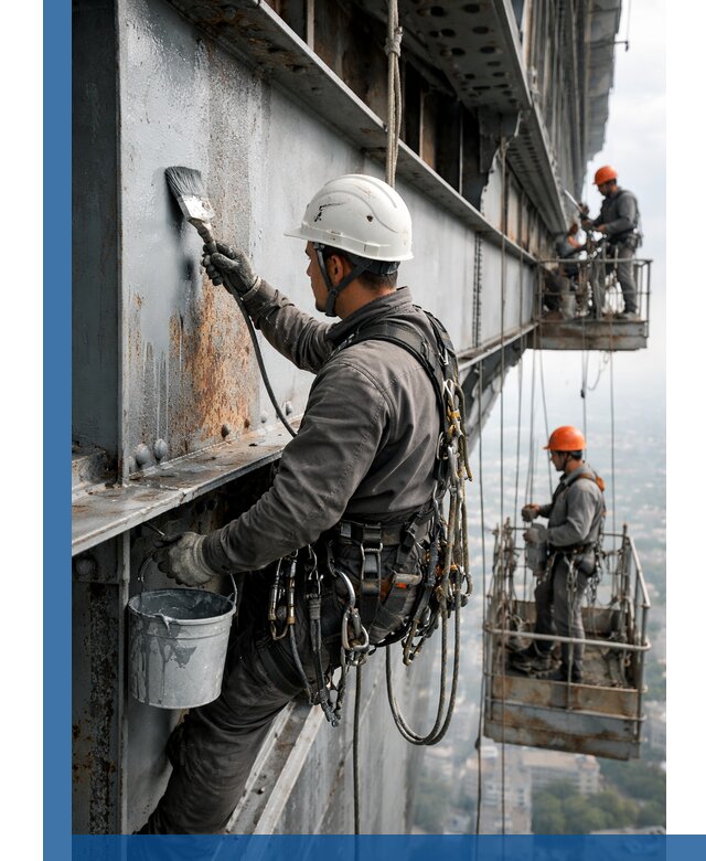 Покраска металлоконструкций на высоте в Шарыпове профессионально