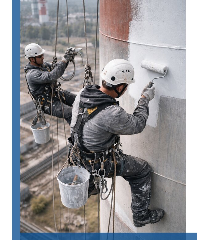 Покраска дымовых труб в Шарыпове: антикоррозийная защита и восстановление