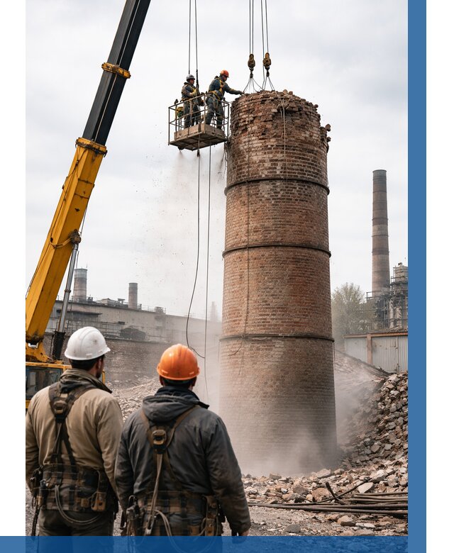 Демонтаж дымовой трубы в Шарыпове от 90945 р. | ВЫСОТНИК-Шрп, смета