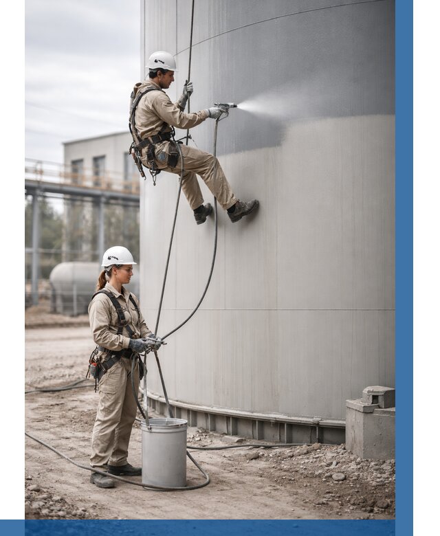 Покраска резервуаров в Шарыпове от 1213 р. | ВЫСОТНИК-Шрп — заказать