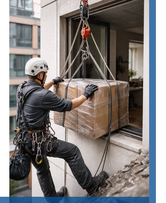 Подъем груза через окно в Шарыпове от 4547 р. | ВЫСОТНИК-Шрп