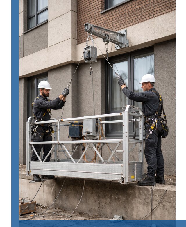 Монтаж и подъем фасадной люльки в Шарыпове с гарантией безопасности