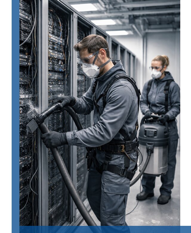 Обеспыливание серверной комнаты в Шарыпове, профессиональная очистка