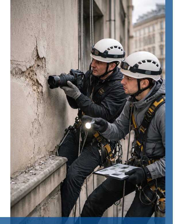 Фотофиксация дефектов фасада в Шарыпове от 4547 р. | ВЫСОТНИК-Шрп