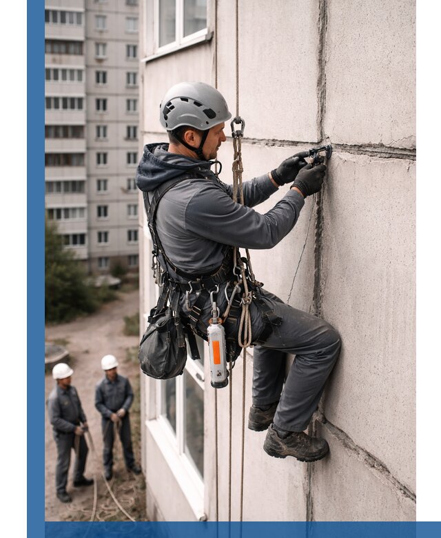 Обследование межпанельных швов и герметизация в Шарыпове
