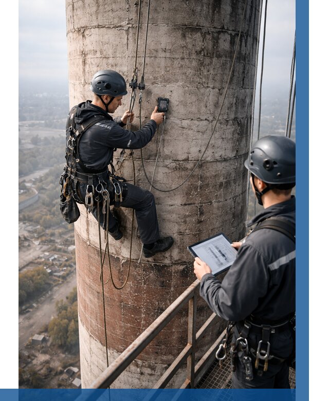 Обследование дымовой трубы в Шарыпове от 8084 р. | ВЫСОТНИК-Шрп