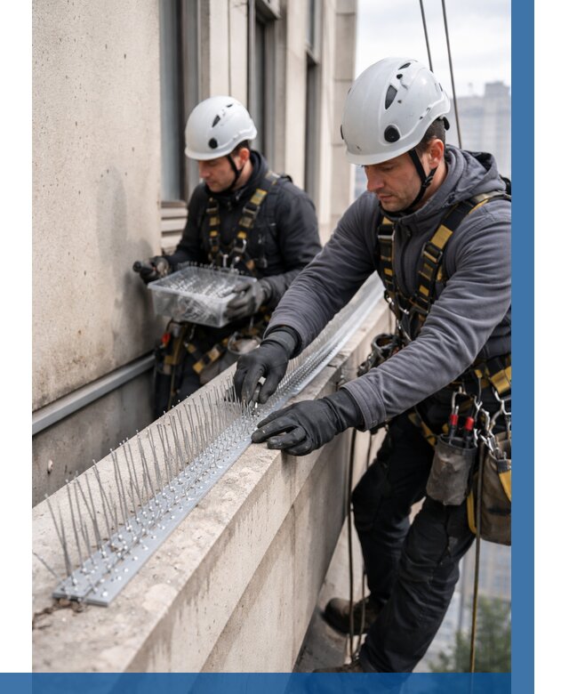 Установка шипов от птиц в Шарыпове от 859 р. | ВЫСОТНИК-Шрп